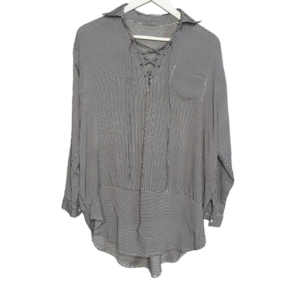 Striped Tunic Top Coverup Beach